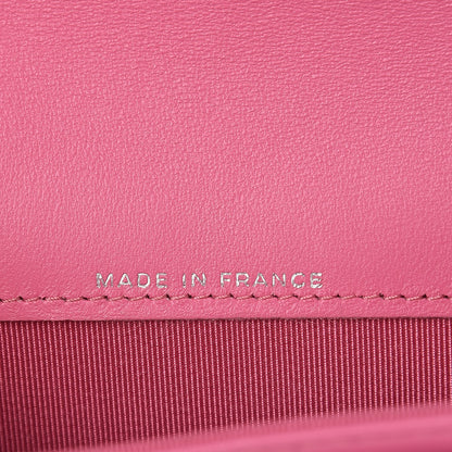Chanel Lambskin Quilted Flap Card Holder Pink 7 of 9