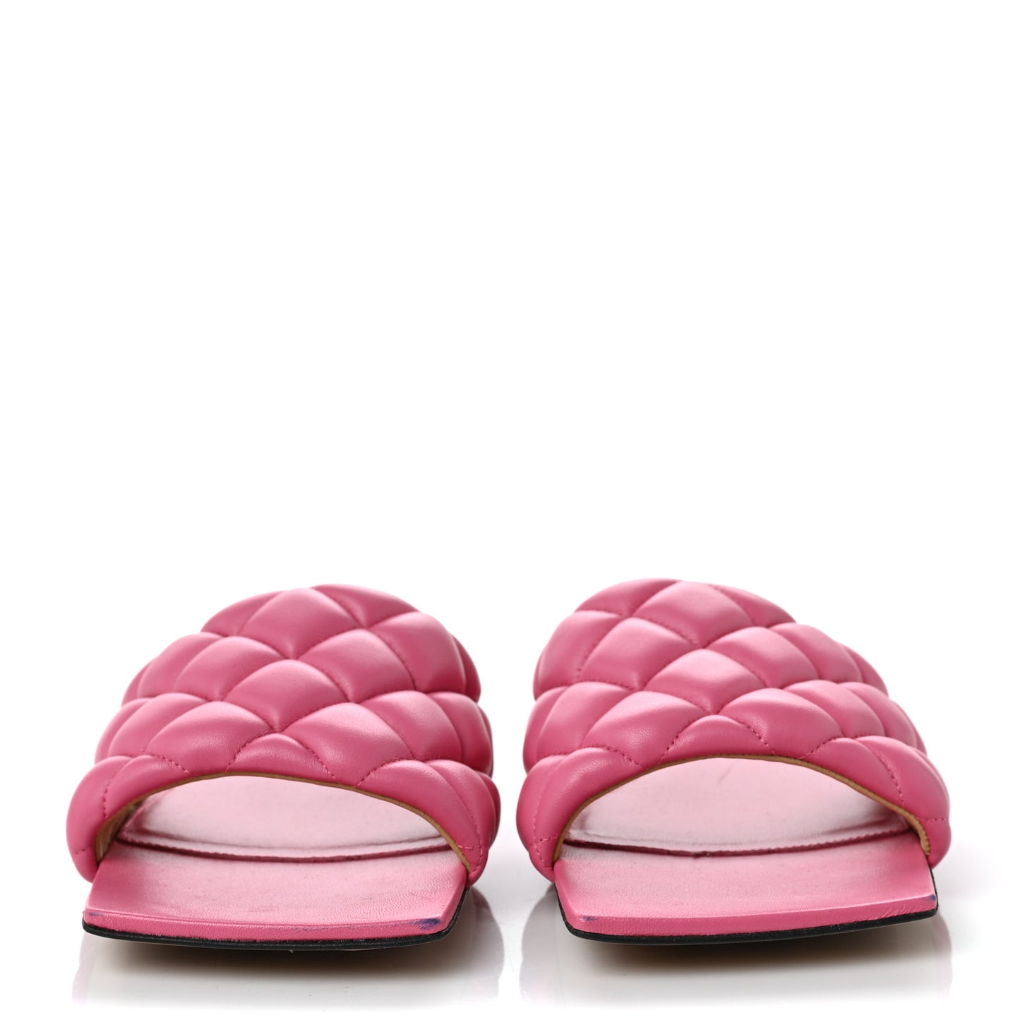 Nappa Matelasse Padded Flat Sandals 40 Azalea