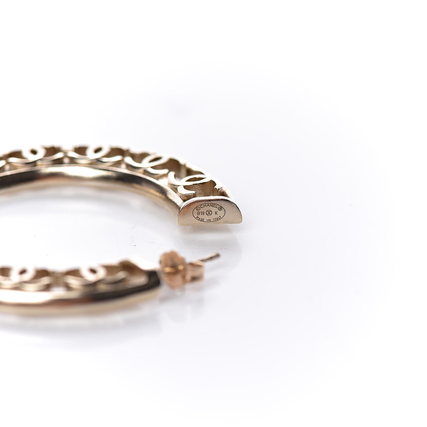 CC Hoop Earrings Gold