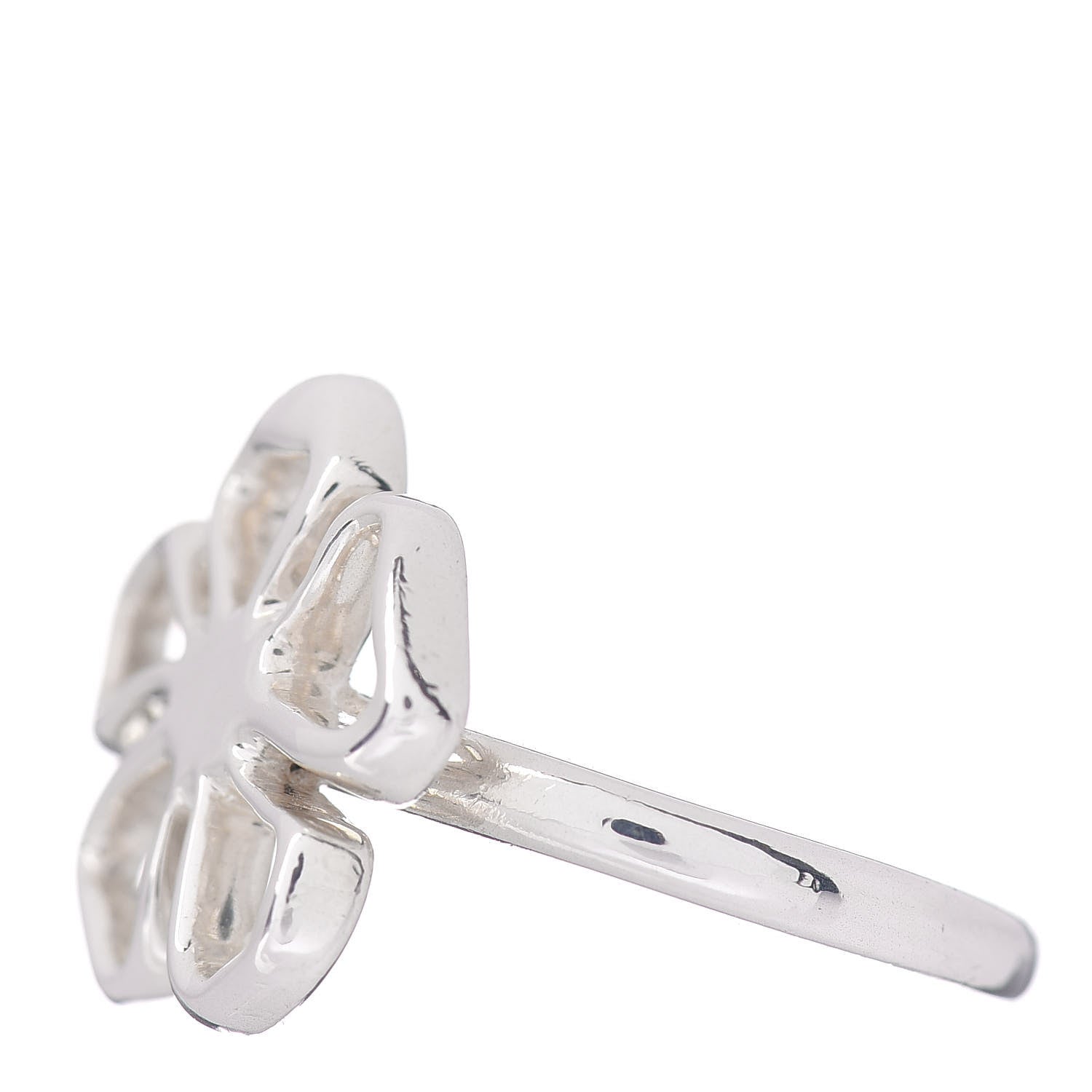 Tiffany Sterling Silver Open Flower Ring 49 5 3 of 5