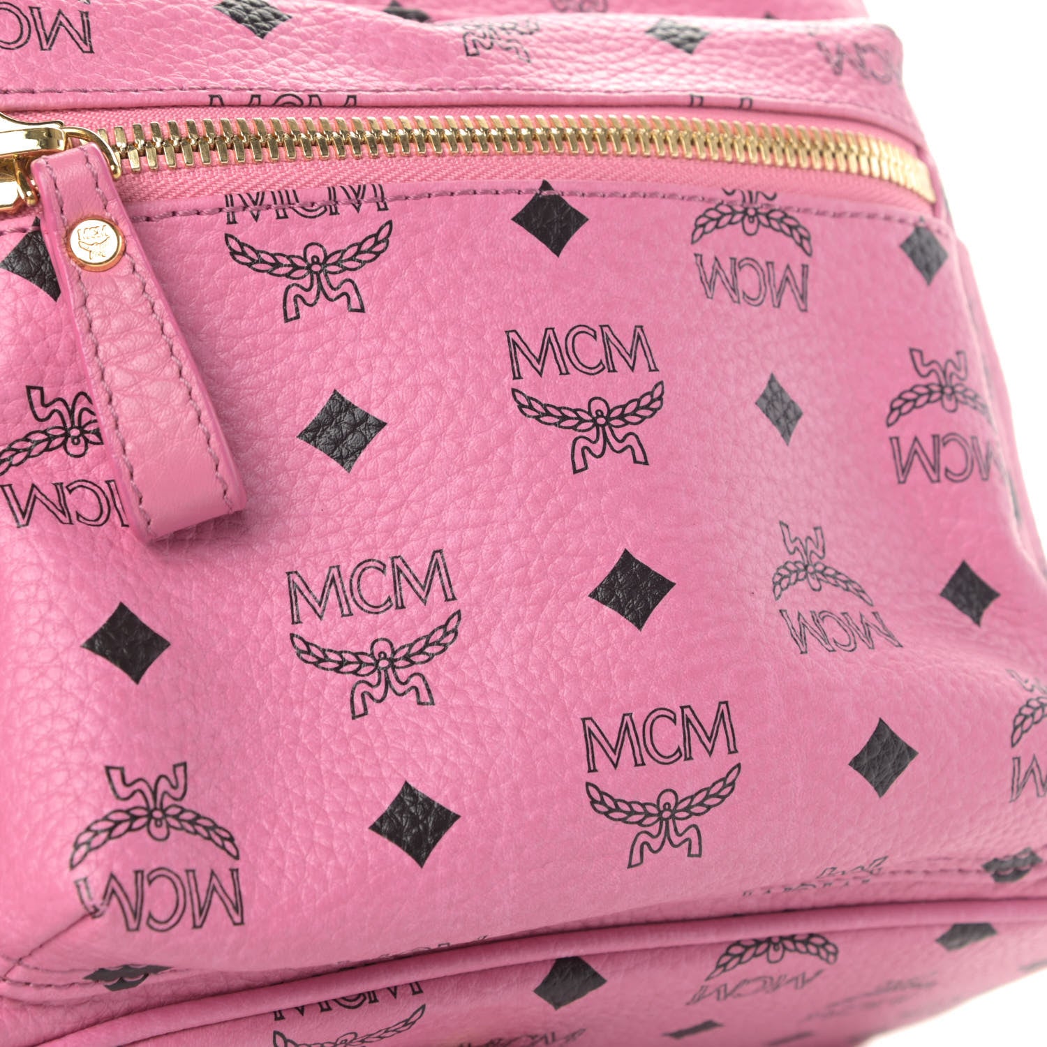 MCM Visetos Small Sprinkle Stud Stark Backpack Pink 5 of 6