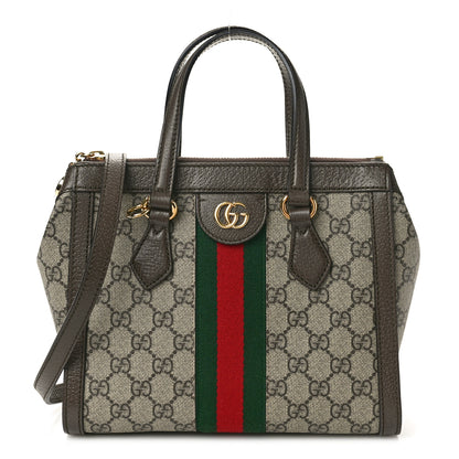 Gucci GG Supreme Monogram Small Ophidia Tote Bag Brown 1 of 10