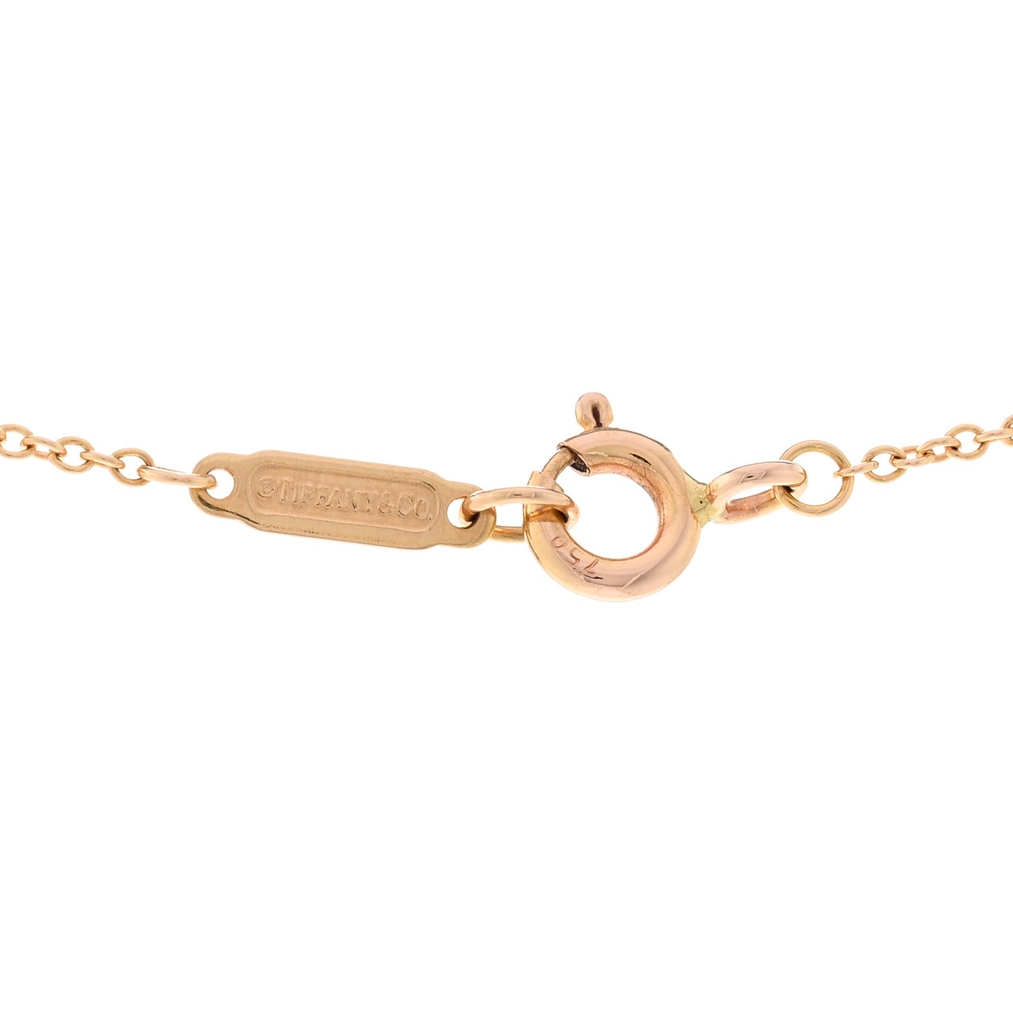 18K Rose Gold Diamond Arrow Pendant Necklace