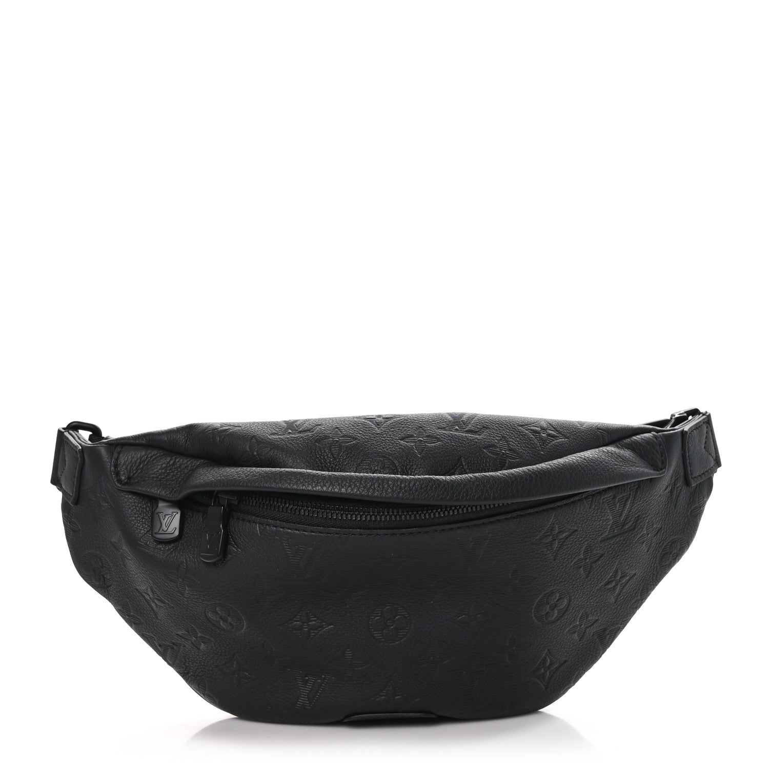 Louis Vuitton LOUIS VUITTON Calfskin Monogram Shadow Discovery Bumbag Black 1 of 9