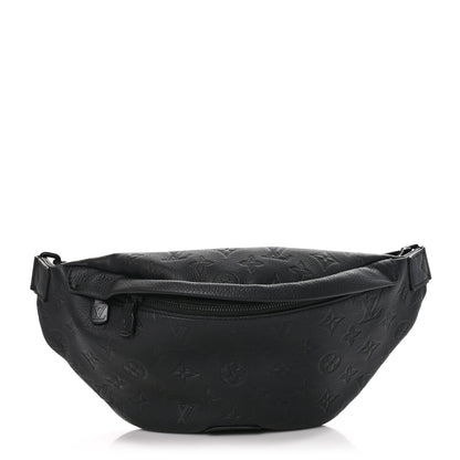 Louis Vuitton LOUIS VUITTON Calfskin Monogram Shadow Discovery Bumbag Black 1 of 9