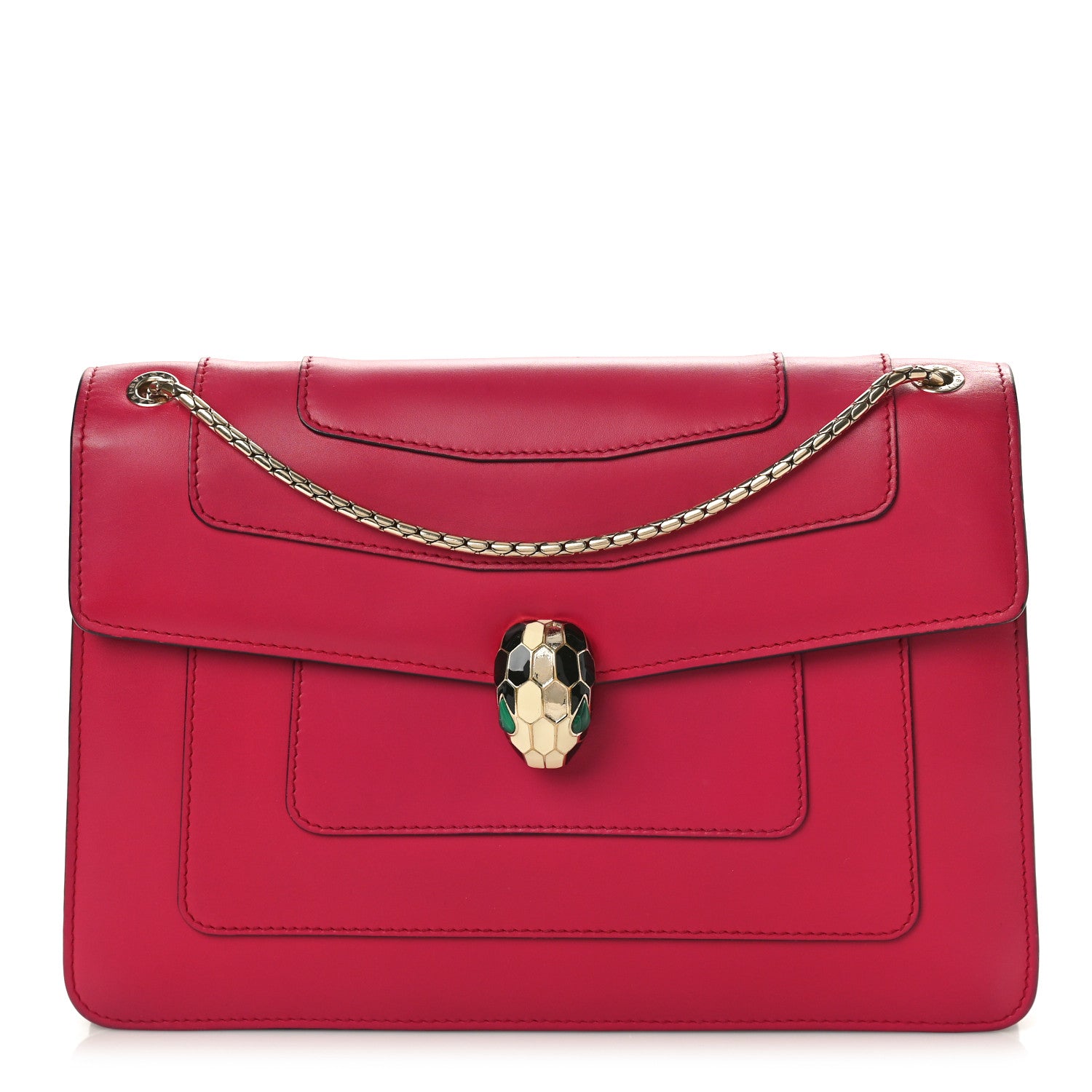 Bulgari Calfskin Serpenti Forever Crossbody Bag Pink 1 of 10