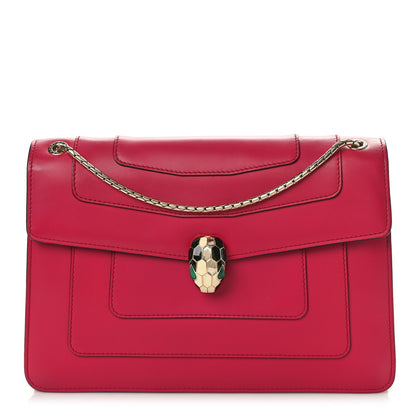 Bulgari Calfskin Serpenti Forever Crossbody Bag Pink 1 of 10