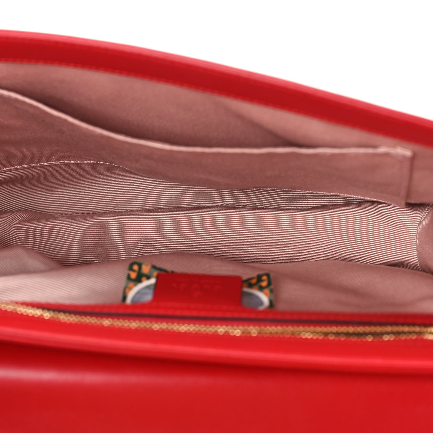 Vitello Palmellato Lux Crystal Medium Rajah Shoulder Bag Hibiscus Red Multicolor
