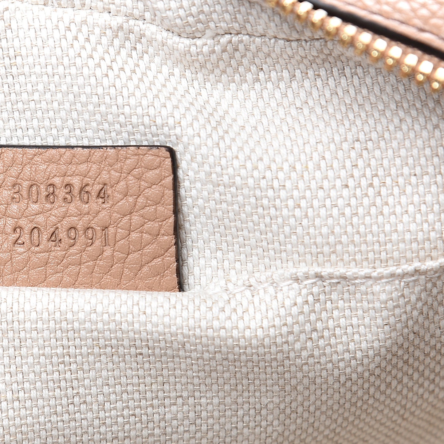 Pebbled Calfskin Small Soho Disco Bag Rose Beige