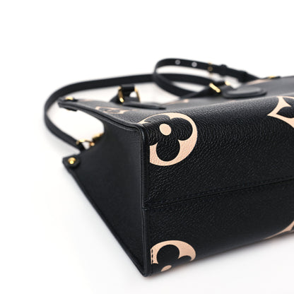 Louis Vuitton Empreinte Monogram Giant Onthego PM Black Beige 7 of 9