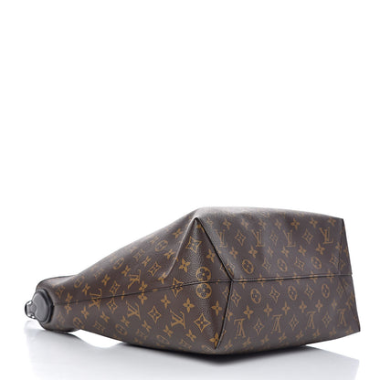 Louis Vuitton Monogram Flower Hobo Black 4 of 11