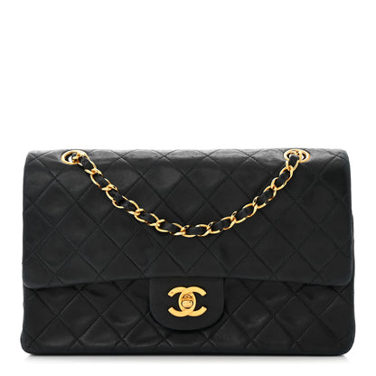 Chanel Lambskin Quilted Medium Double Flap Black 1 of 13