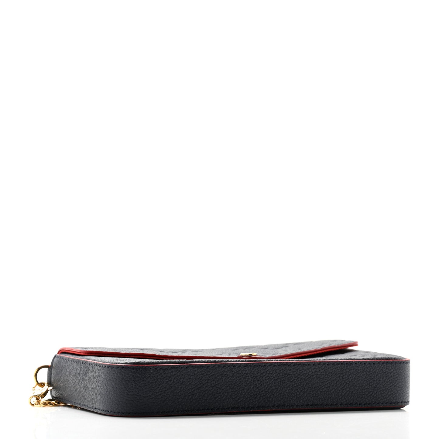 Empreinte Pochette Felicie Chain Wallet Marine Rouge