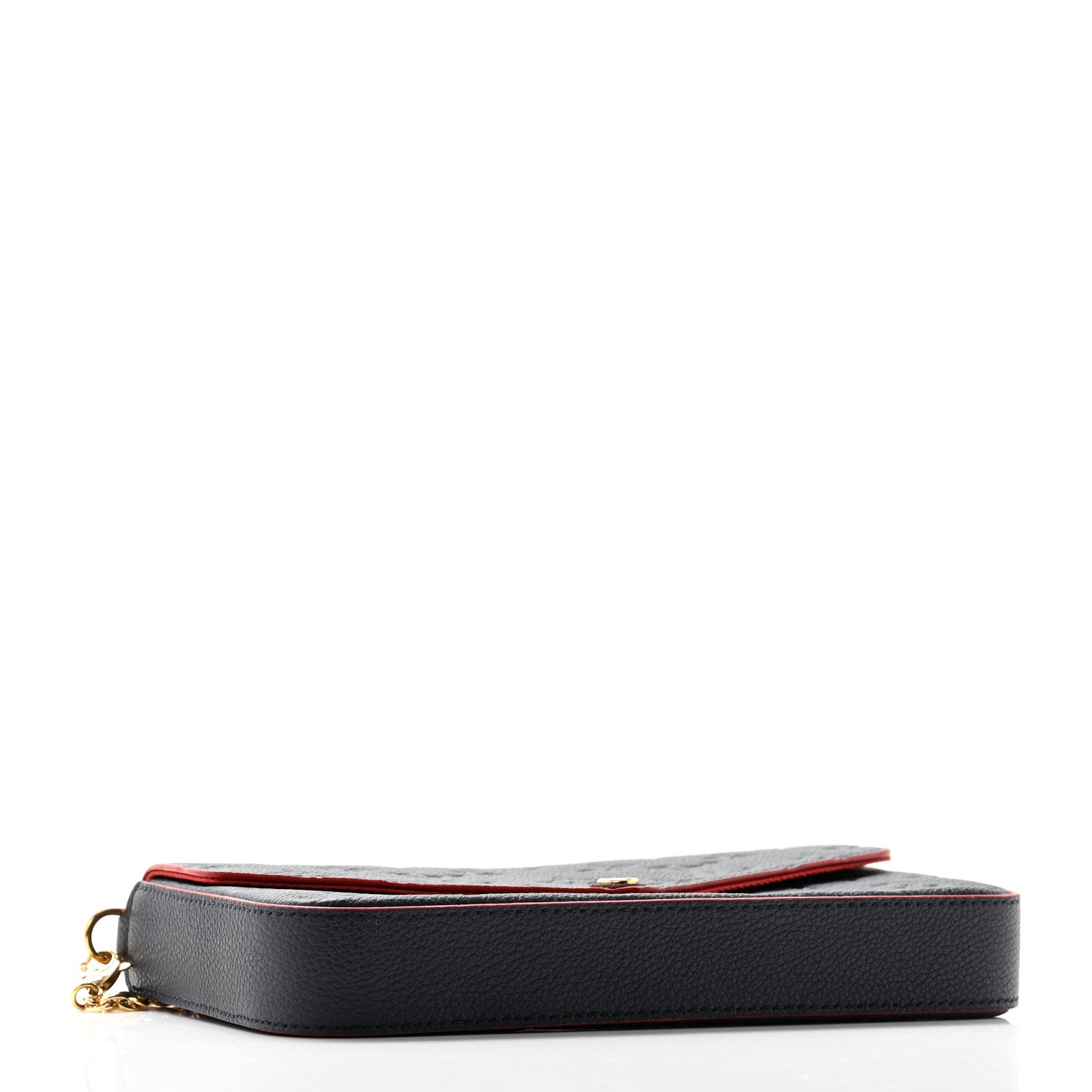 Louis Vuitton Empreinte Pochette Felicie Chain Wallet Marine Rouge 5 of 11