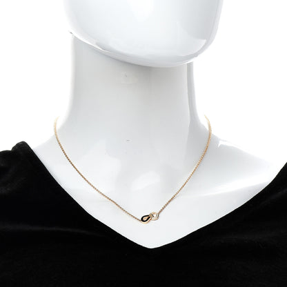 Cartier 18K Pink Gold Diamond Agrafe Paved Pendant Necklace 2 of 6