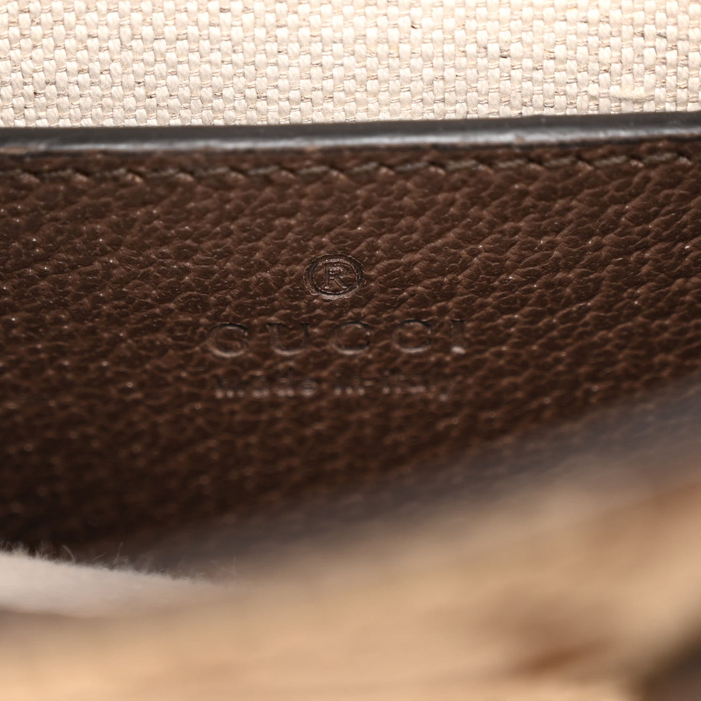 Monogram Jumbo GG Textured Dollar Calfskin Web Mini Vertical Tote Camel Ebony New Acero