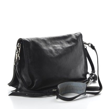 Prada Glace Calf Etiquette Flap Black Astrale 3 of 10