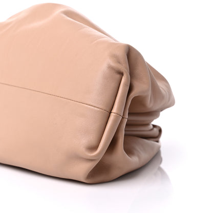 Bottega Veneta Smooth Butter Calf The Pouch Oversized Clutch Almond 9 of 9