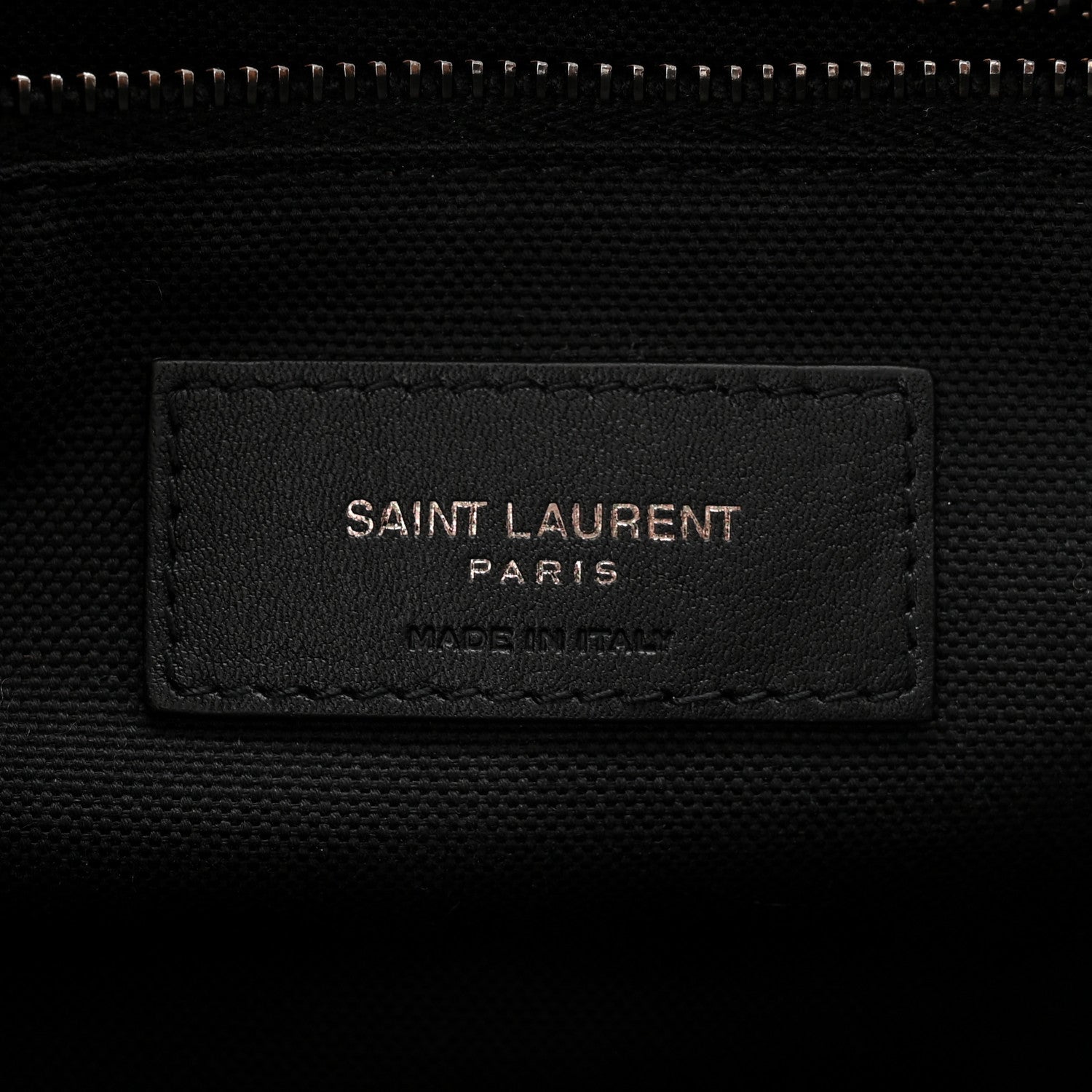 Saint Laurent Cotton Canvas Striped Vintage Calfskin Monogram Medium Niki Chain Satchel Beige Black 6 of 10