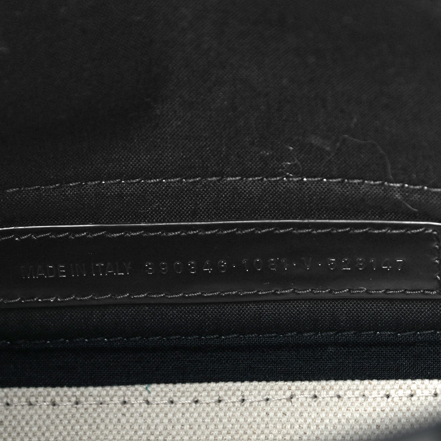 Balenciaga Cotton Canvas Calfskin Navy Cabas XS Natural Black 7 of 11