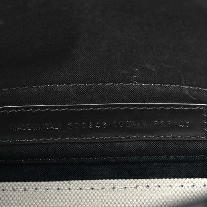 Balenciaga Cotton Canvas Calfskin Navy Cabas XS Natural Black 7 of 11