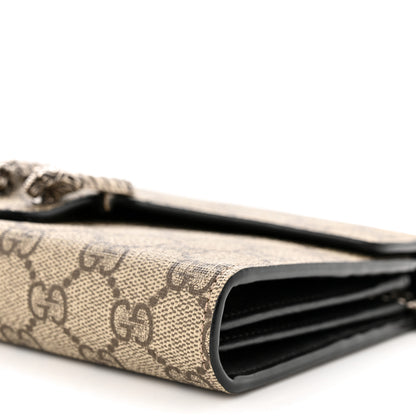 Gucci GG Supreme Monogram Mini Dionysus Chain Wallet Beige Black 10 of 11