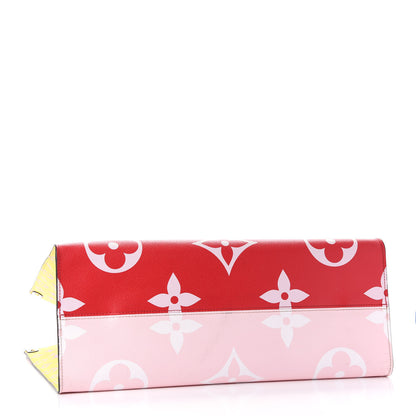 Louis Vuitton Monogram Giant Onthego GM Rouge Rose 4 of 9
