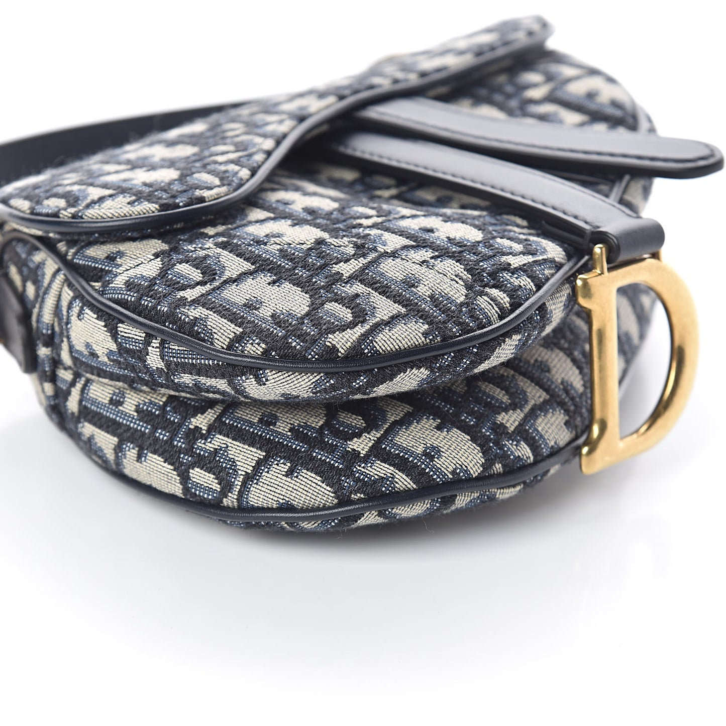 Oblique Mini Saddle Bag Blue