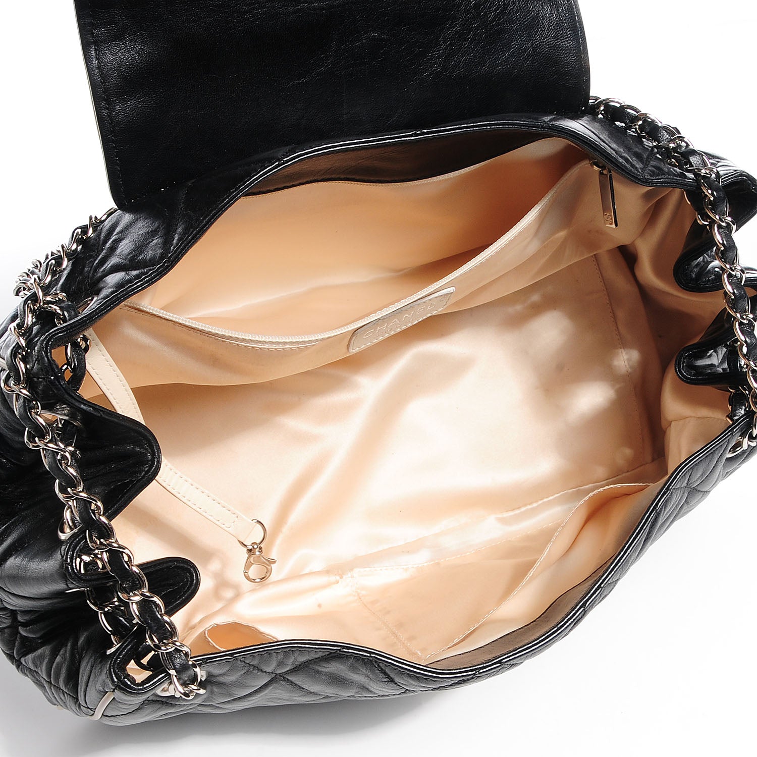 Chanel Lambskin Quilted East West Accordion Flap Black 5 of 7