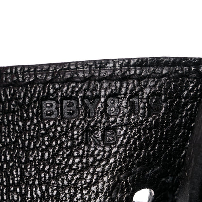 Hermes Togo Lizard Birkin Touch 25 Black 7 of 10