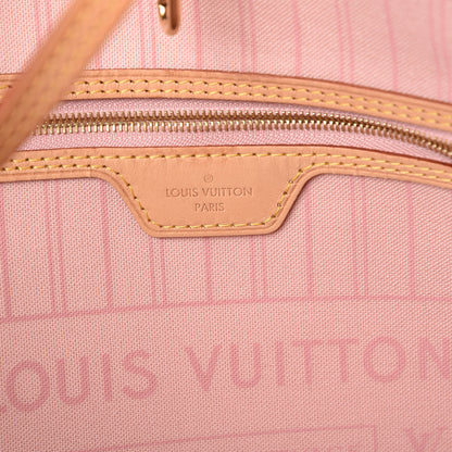 Louis Vuitton Damier Azur Neo Neverfull MM Rose Ballerine 6 of 11