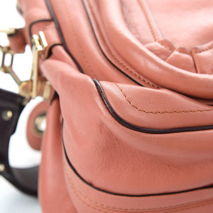 Chloe Calfskin Medium Military Paraty Peach Pink 12 of 17