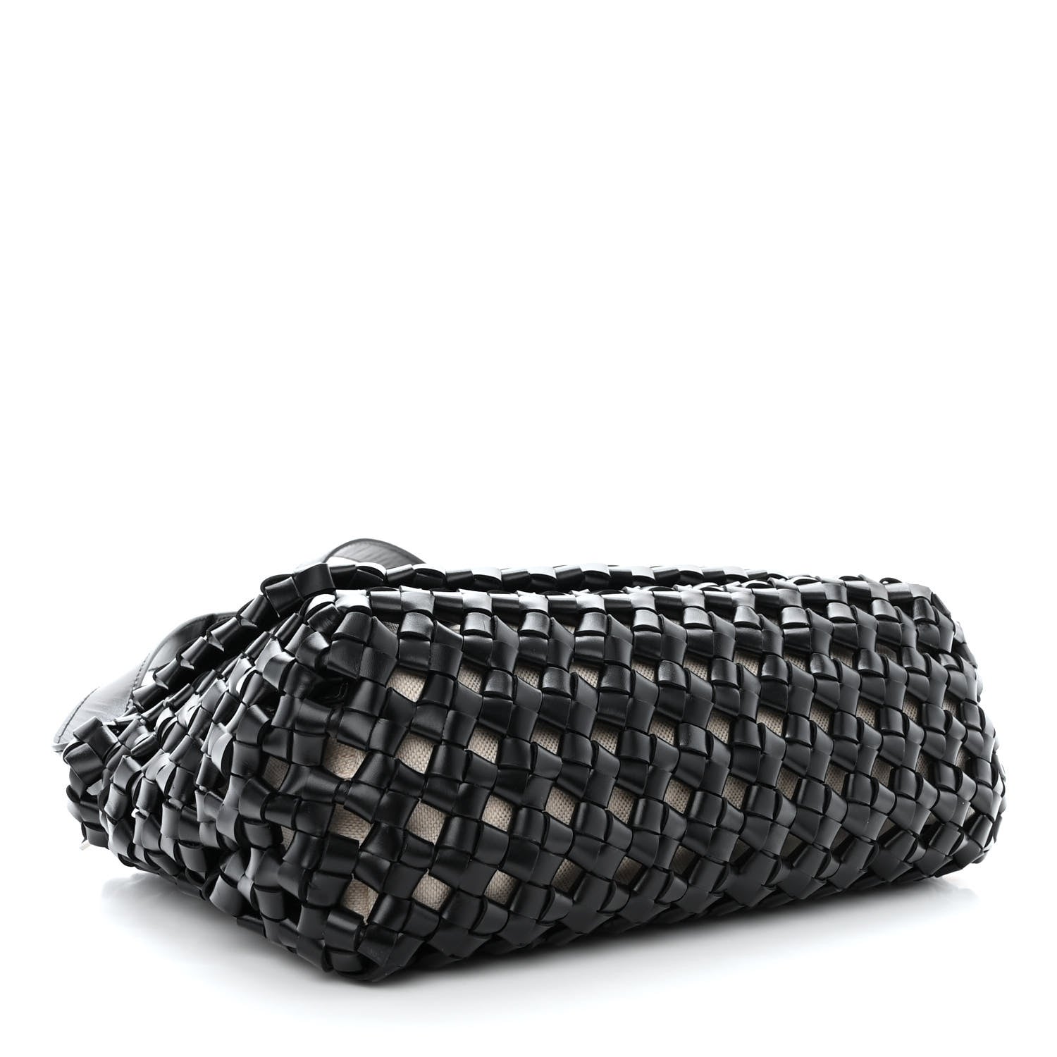 Bottega Veneta Nappa Intrecciato Crochet The Window Crossbody Bag Black 6 of 12