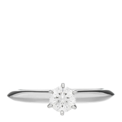 Tiffany Platinum Diamond .29ct Solitaire Engagement Ring 47 4 1 of 7