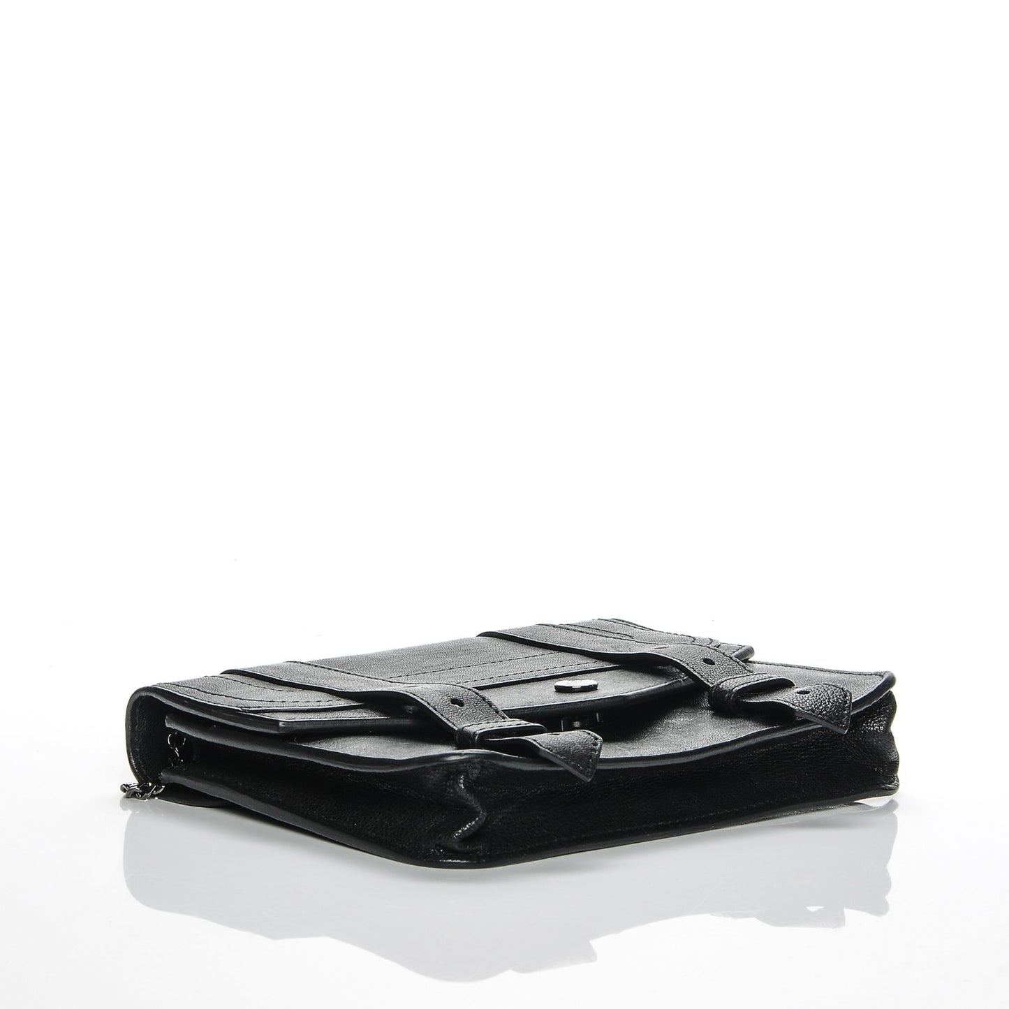 Lambskin PS1 Large Chain Wallet Black
