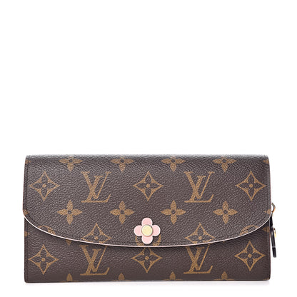 Louis Vuitton Monogram Bloom Flower Emilie Wallet 1 of 8