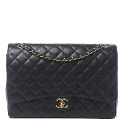 Chanel Caviar Quilted Maxi Double Flap Black 1 of 10