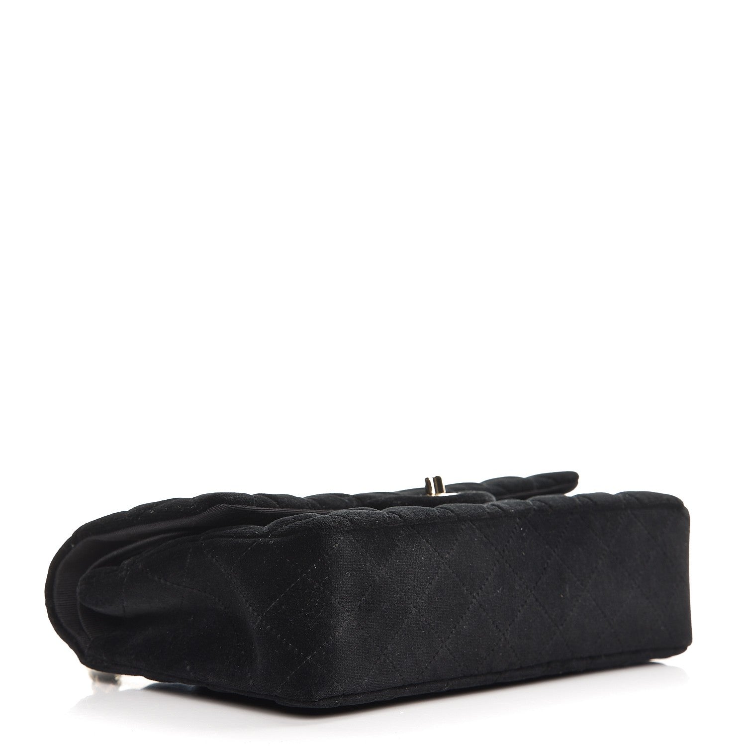 Chanel Velvet Quilted Medium Double Flap Black 5 of 9