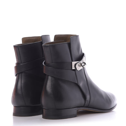Hermes Calfskin Neo Low Boots 40 Black 4 of 15