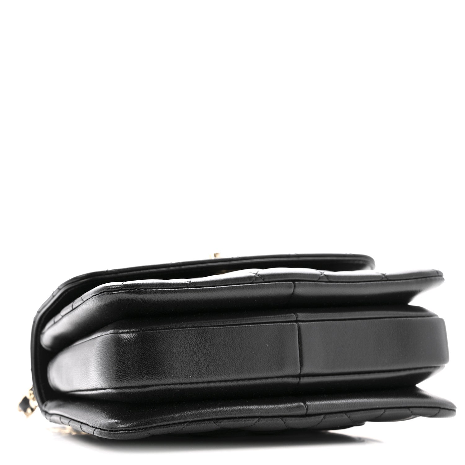 Chanel Lambskin Crystal Quilted Mini Trendy CC Dual Handle Flap Bag Black 4 of 11