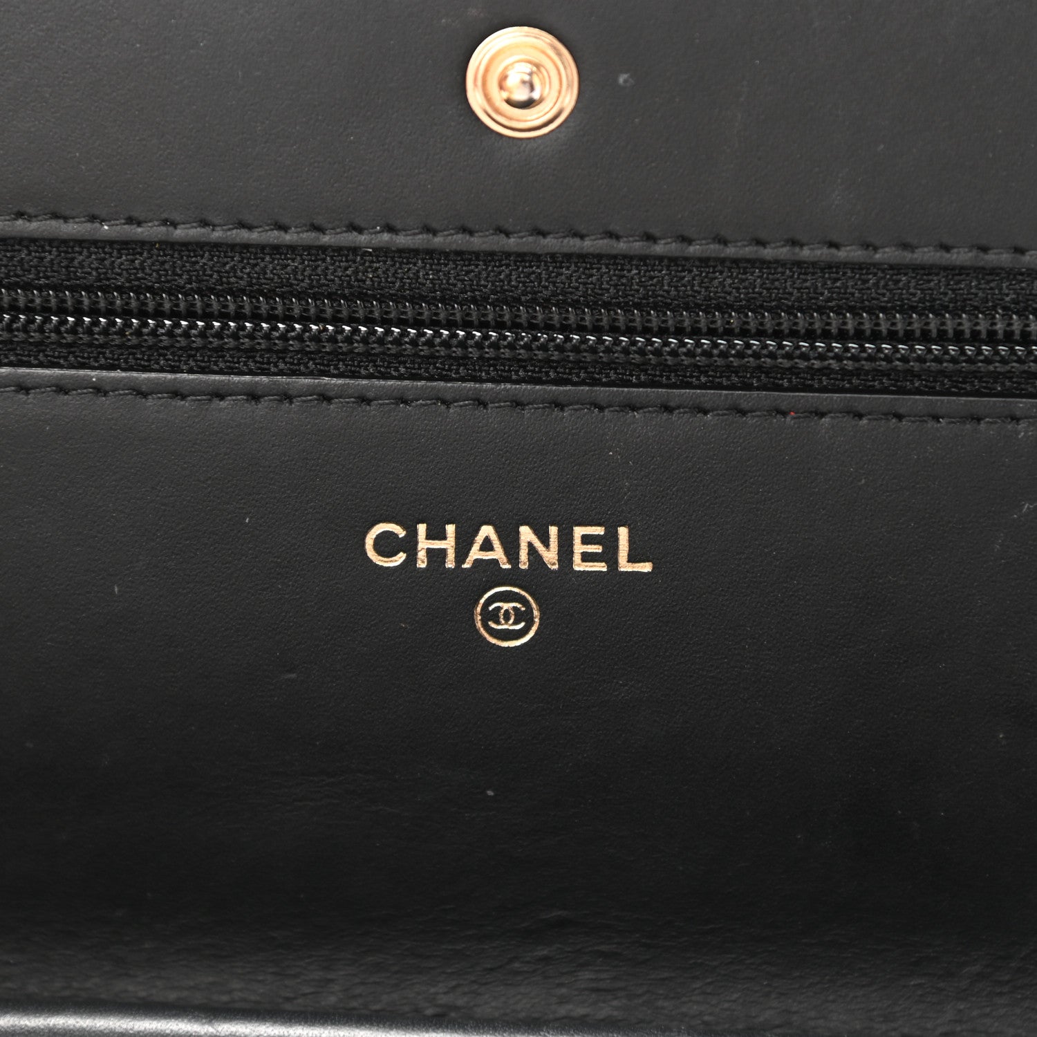 Chanel Caviar Timeless CC Wallet On Chain WOC Black 6 of 11