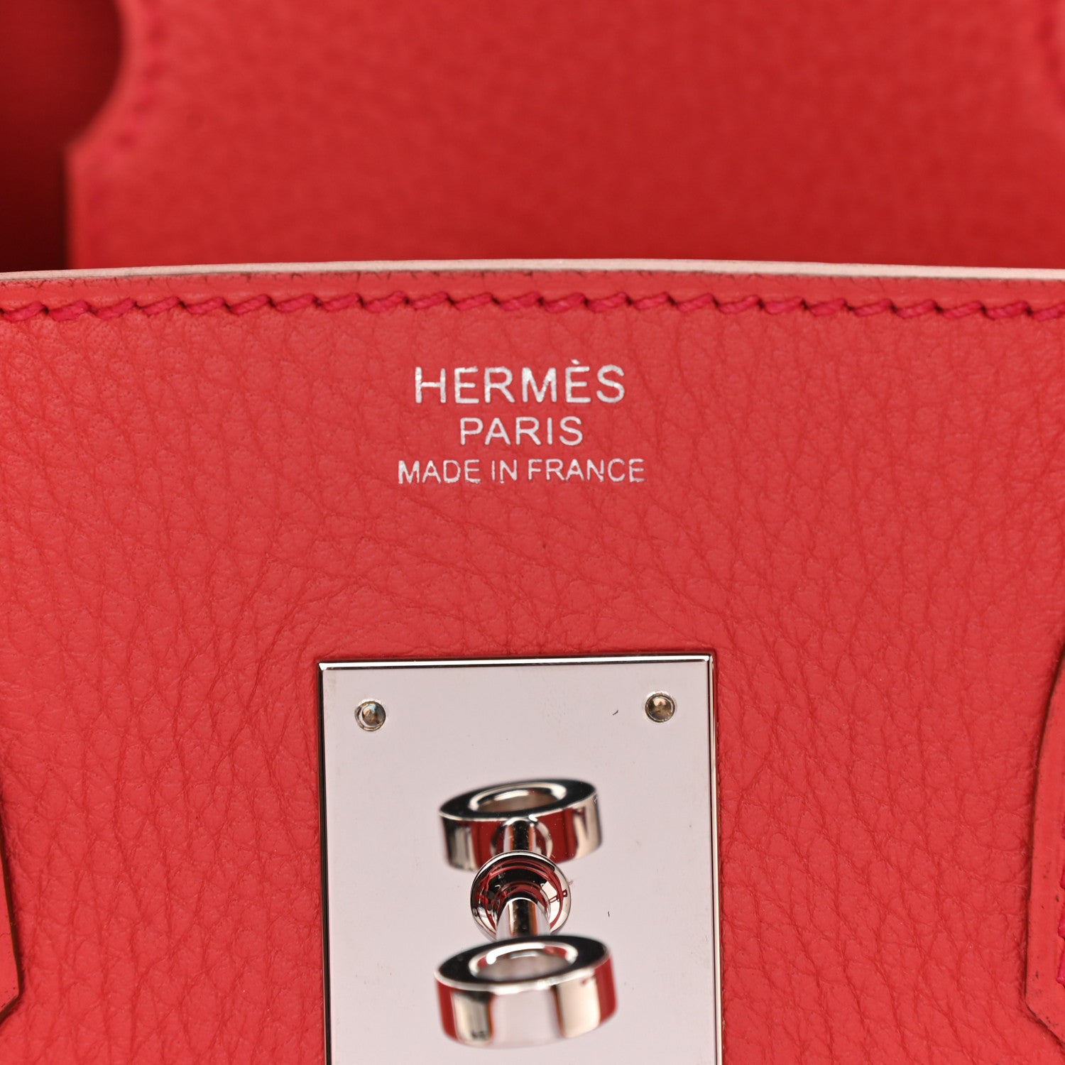 Hermes Taurillon Clemence Birkin 30 Rouge Pivoine 5 of 10