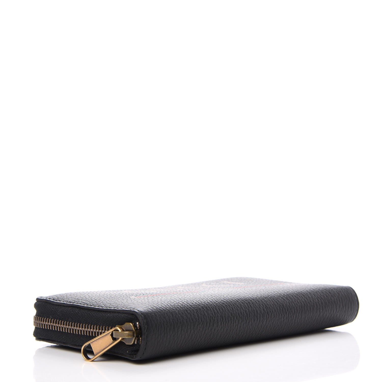 Gucci Calfskin Logo Zip Around Wallet Black 4 of 8