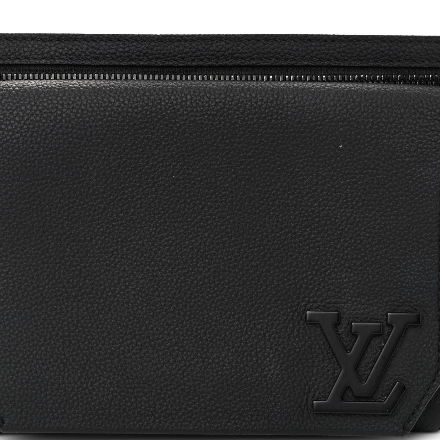 Louis Vuitton Grained Calfskin Aerogram Takeoff Sling Black 8 of 11