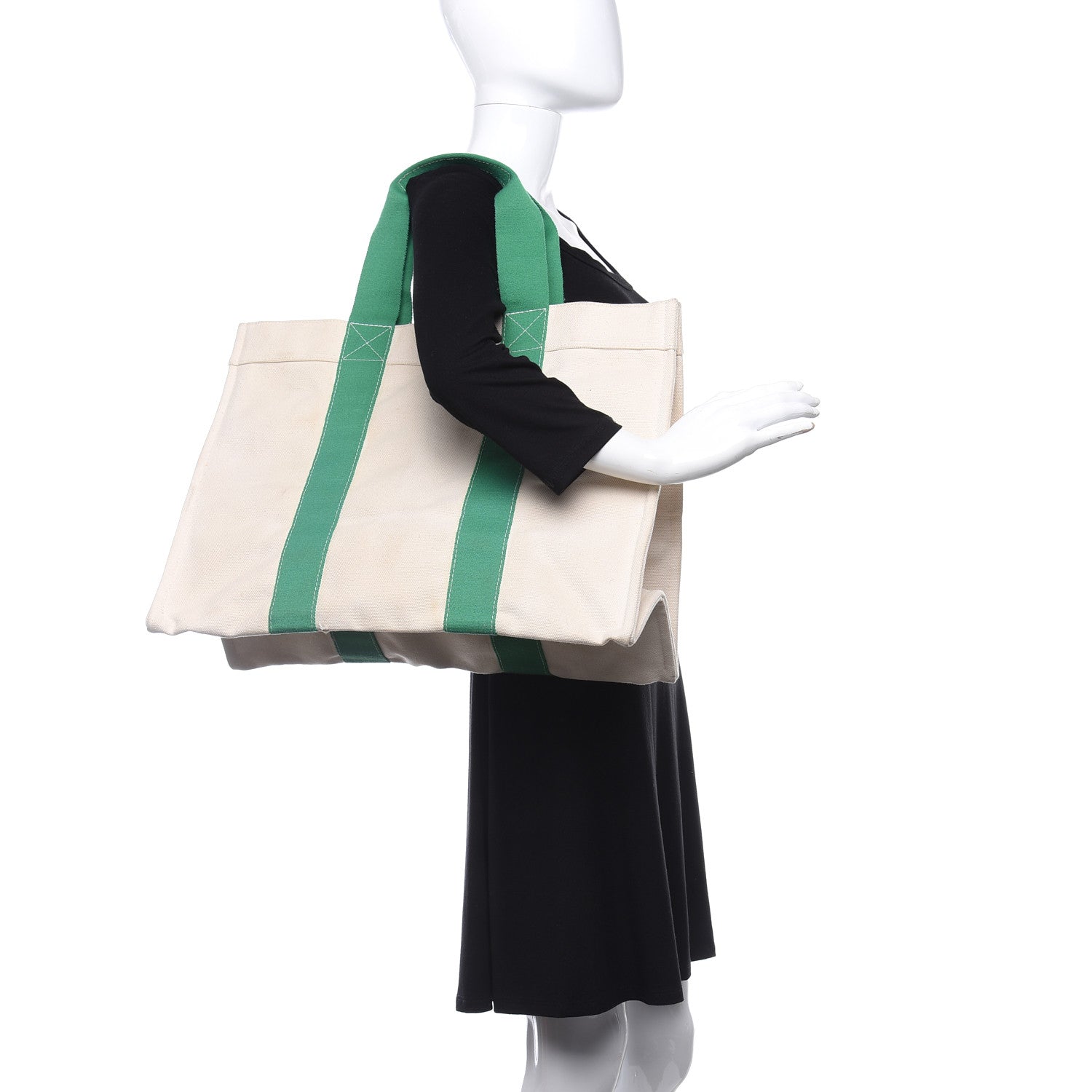 Hermes Toile Bora Bora GM Green 2 of 11