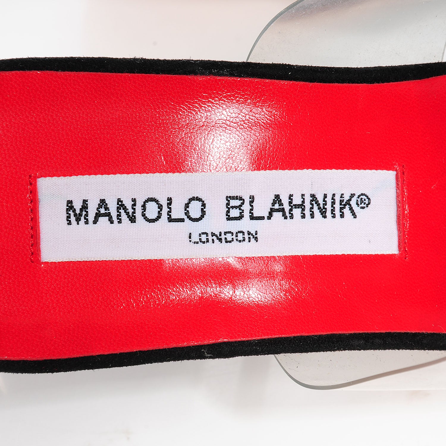 FASHIONPHILE MANOLOBLAHNIKSuedePVCJenneStilettoSlides39.5NeroBlack 5 of 7
