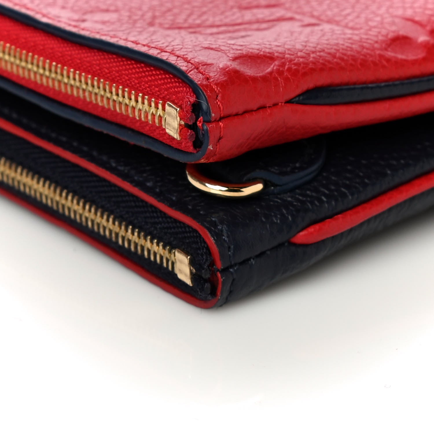 Louis Vuitton Empreinte Double Zip Pochette Marine Rouge 9 of 11