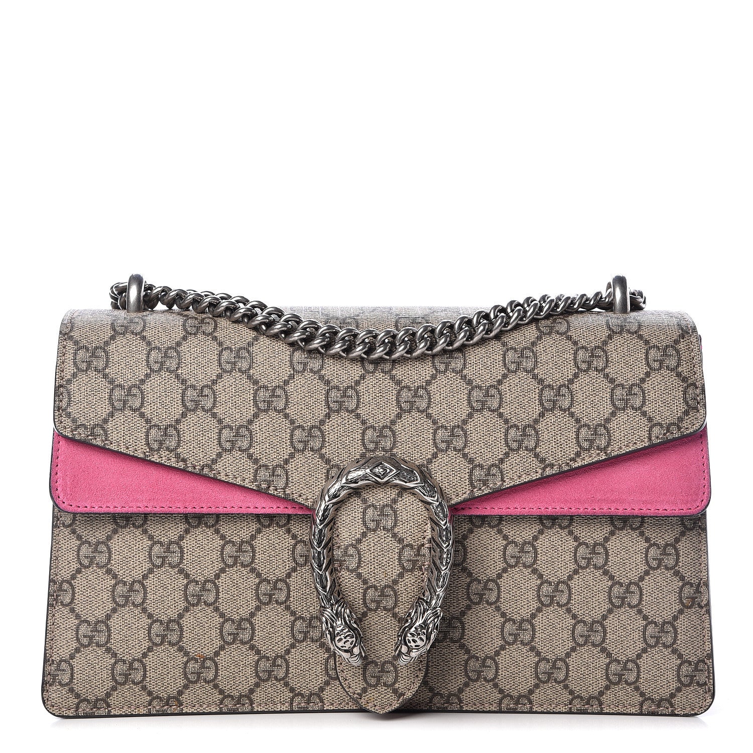 Gucci GG Supreme Monogram Small Dionysus Shoulder Bag Pink 1 of 11