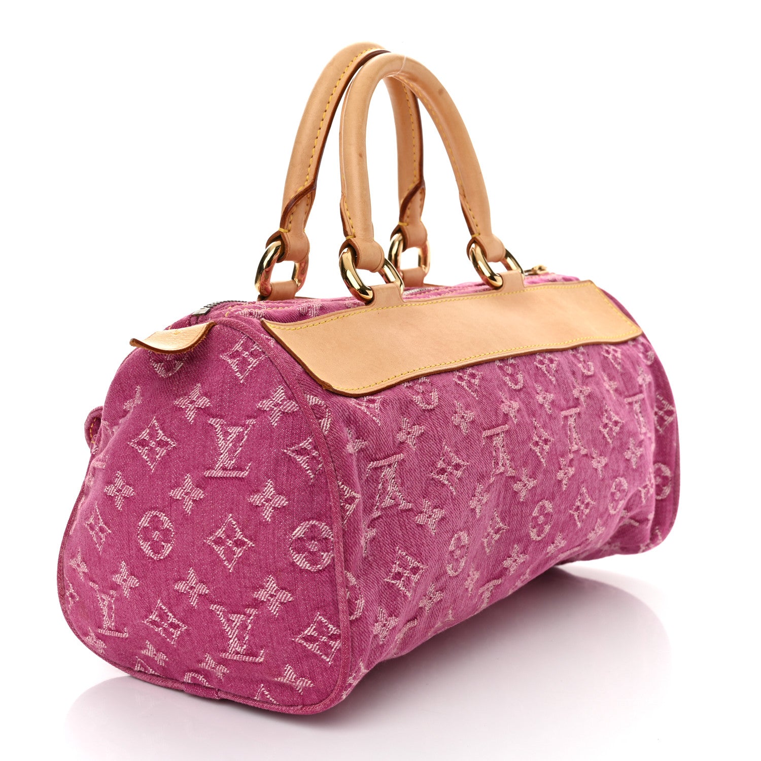 Louis Vuitton Monogram Denim Neo Speedy Fuchsia 3 of 10