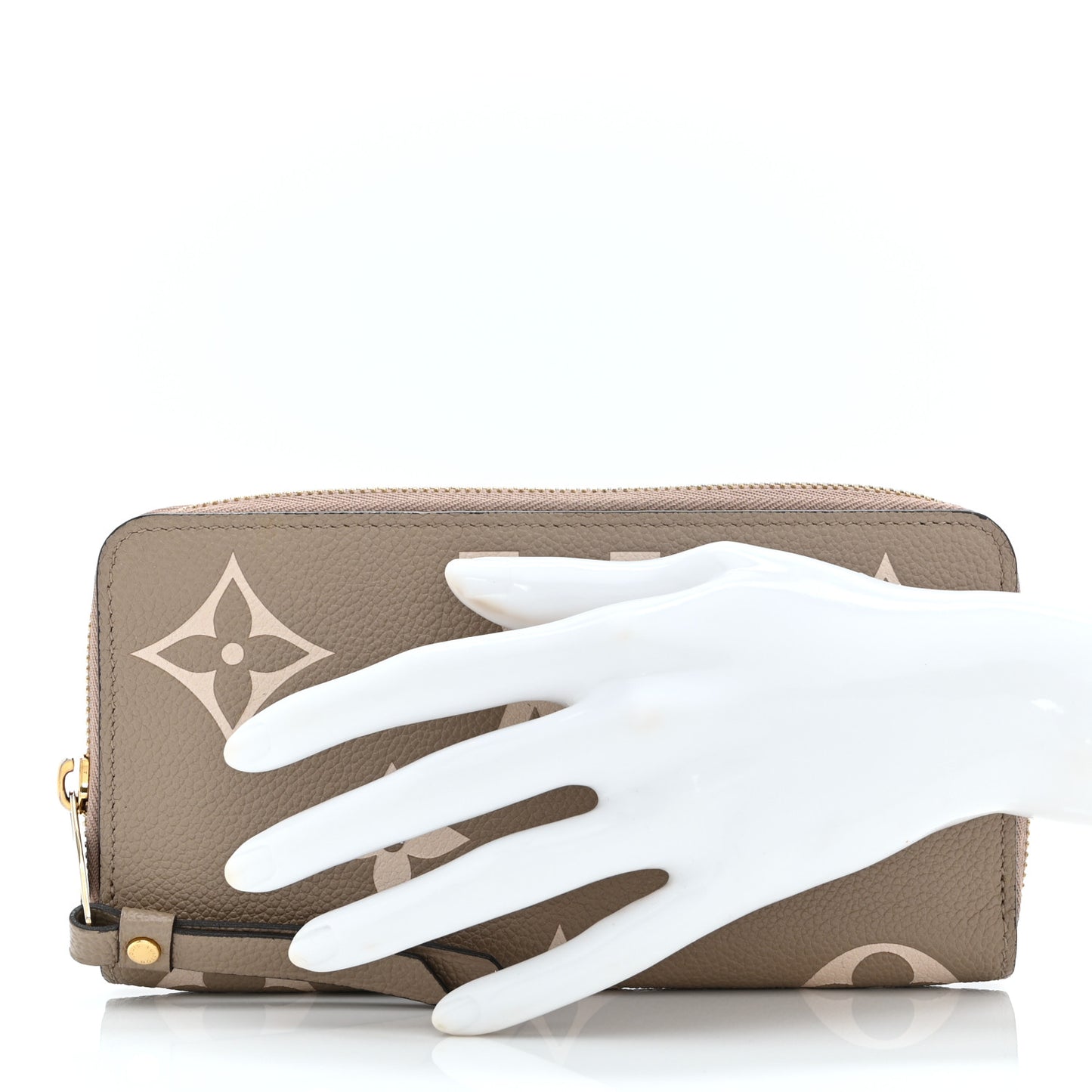 Empreinte Monogram Giant Zippy Wallet Tourterelle Creme